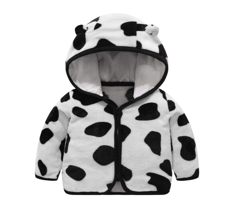 Детско пухено яке "Cow"