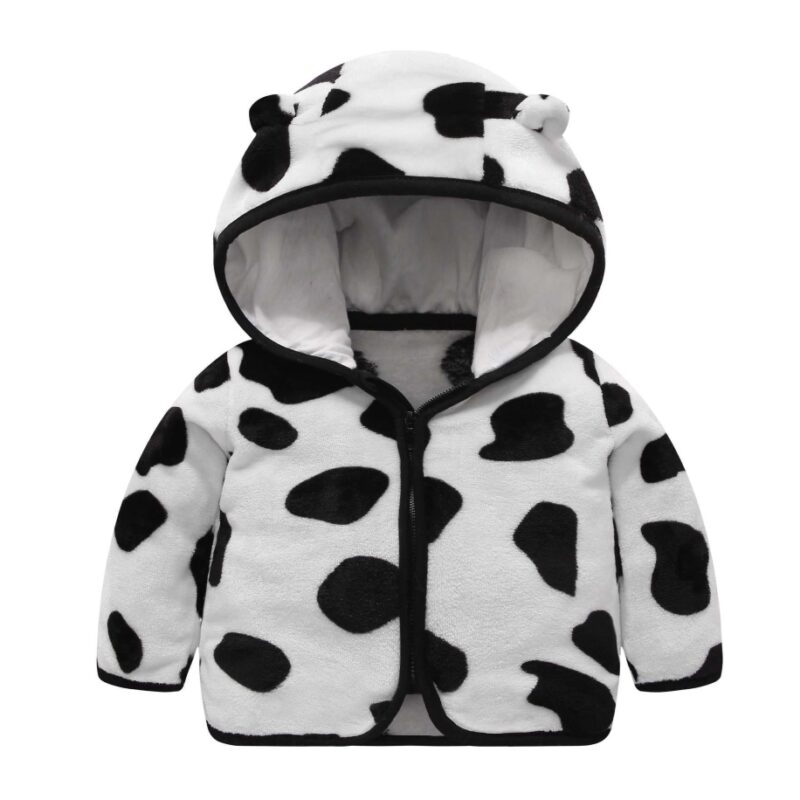 Детско пухено яке "Cow"